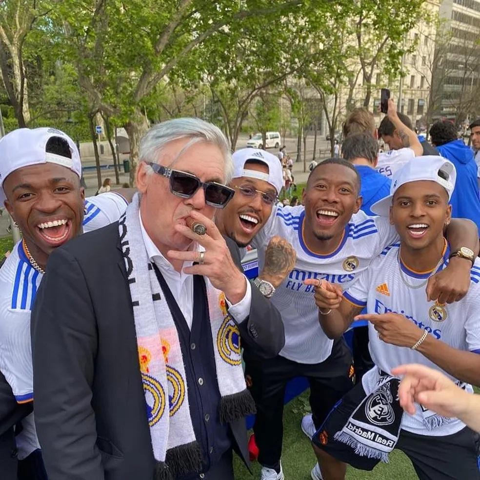 Brasileiros do Real Madrid brincam com Ancelotti sobre Seleção