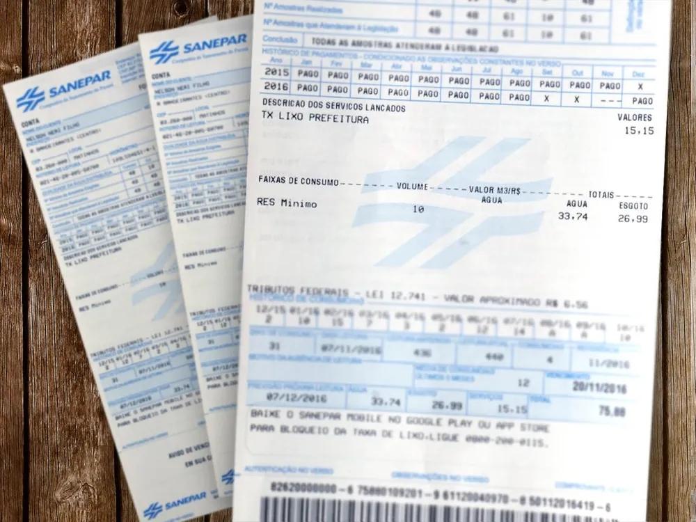 Conta de água fica mais cara no Paraná a partir desta quarta-feira (17)