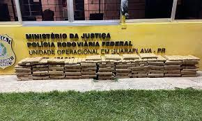 Polícia apreende 379 kg de maconha na BR 277 em Guarapuava