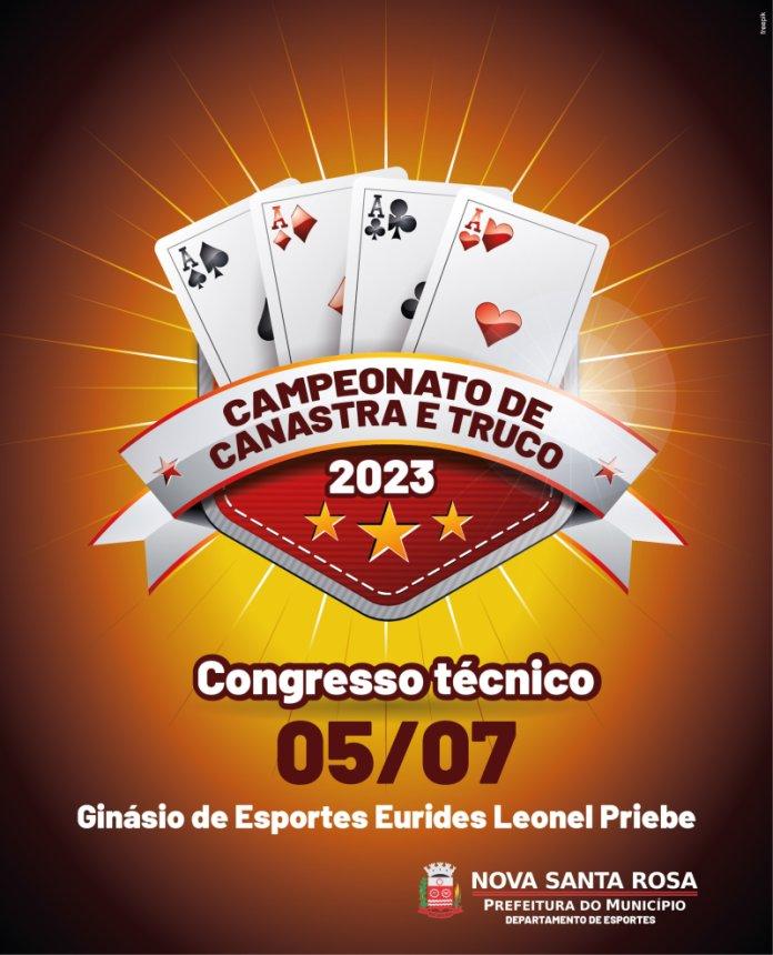 Campeonato Municipal de Canastra e Truco está com inscrições abertas em Nova Santa Rosa