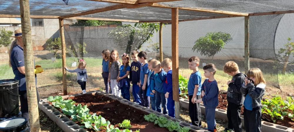 Composteira é instalada na horta comunitária de Quatro Pontes
