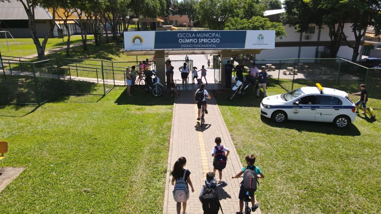 Santa Terezinha de Itaipu mantém ações de segurança nas escolas e CMEIs