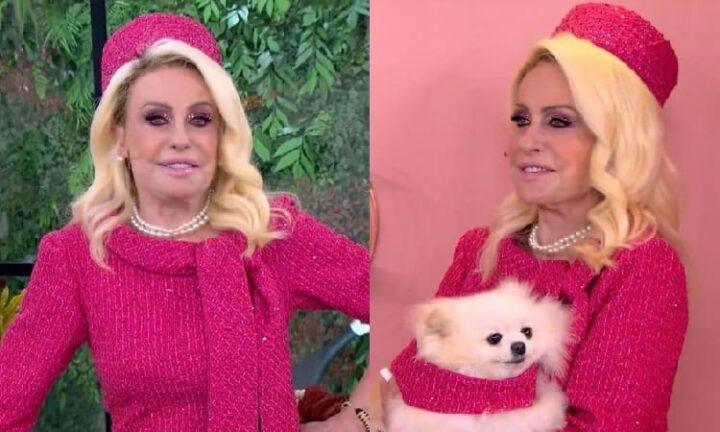 Ana Maria Braga deixa os fãs de queixo caído ao surgir fantasiada de Barbie Humana no Mais Você