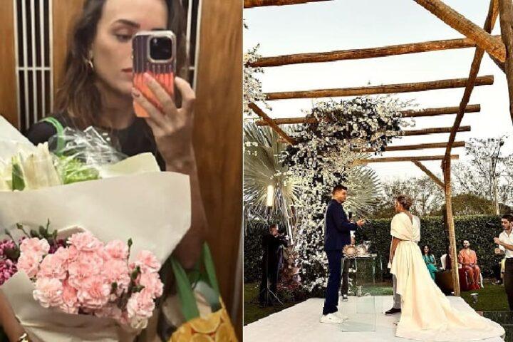 Rafa Kalimann não segura a emoção durante casamento e fala em sonho de vida realizado