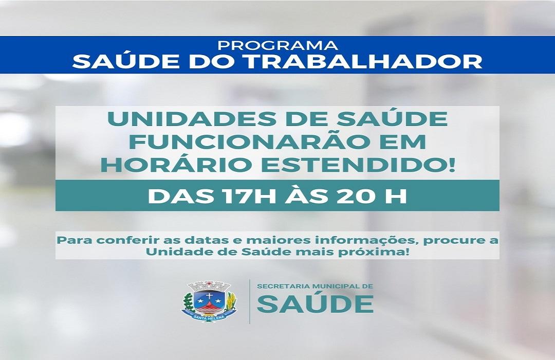 Administração Municipal de Santa Helena amplia horário de atendimento no Programa Saúde do Trabalhador