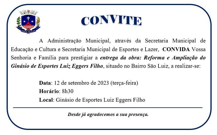 Após reforma, ginásio de esportes do Bairro São Luiz será reinaugurado nesta terça (12)