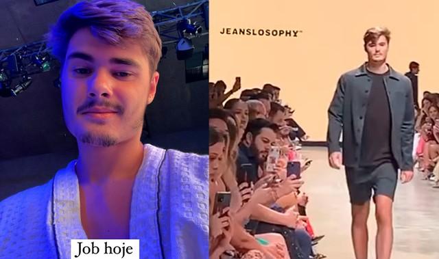 Filho gato de Fabio Assunção, João estreia como modelo em desfile e admite erro na passarela