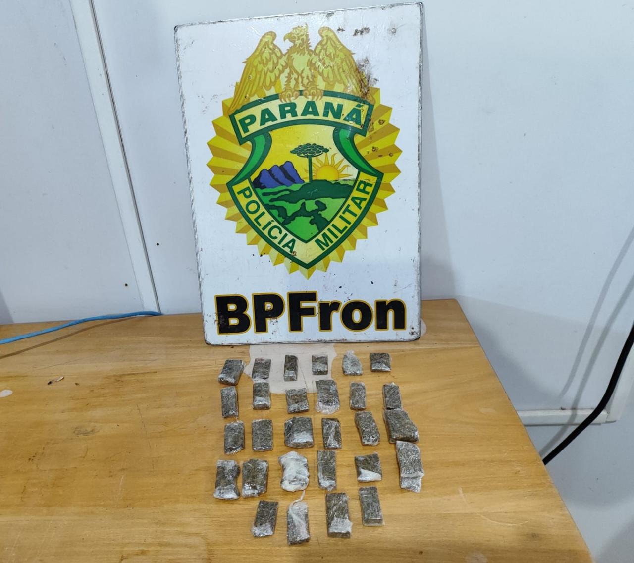 BPFRON apreende drogas em Nova Santa Rosa-PR