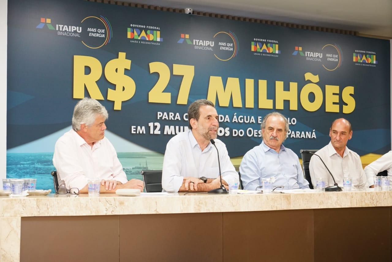 Itaipu assina convênio de R$ 12 milhões com municípios da região