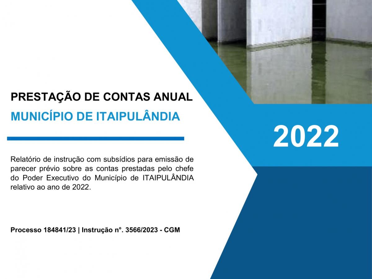 Tribunal de Contas do Estado emite instrução técnica pela regularidade das contas do governo do Exercício de 2022