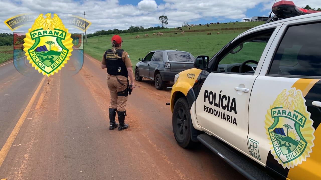 PRE de Santa Helena prende duas pessoas com droga e rádios comunicadores