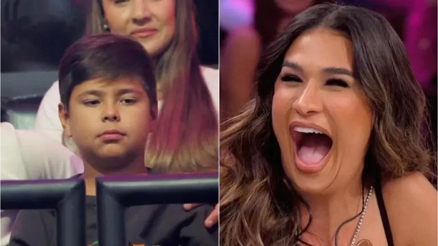 Filho de Simone Mendes reage a 'crush' da mãe por Cauã Reymond: 'Que isso?'