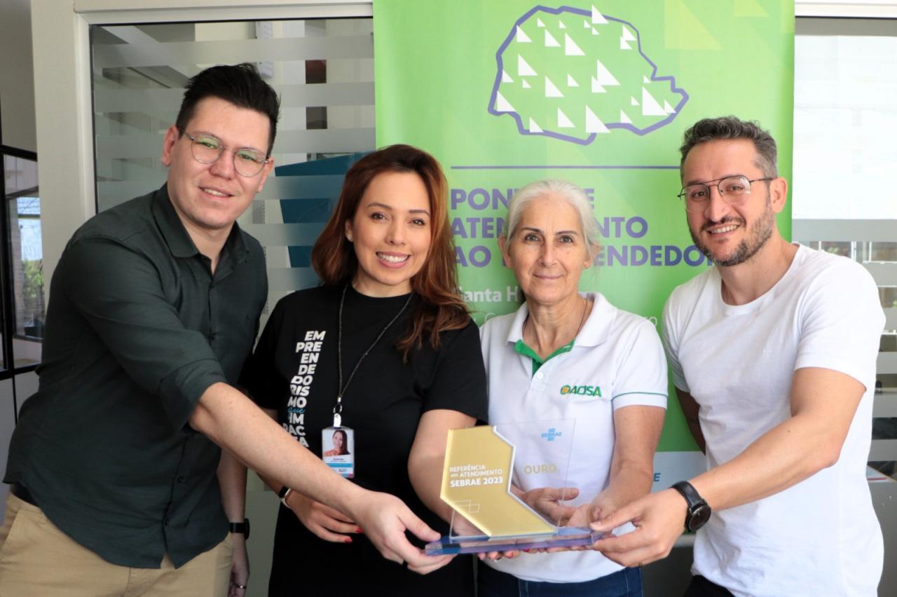 Ponto de Atendimento ao Empreendedor de Santa Helena recebe selo Ouro do Sebrae