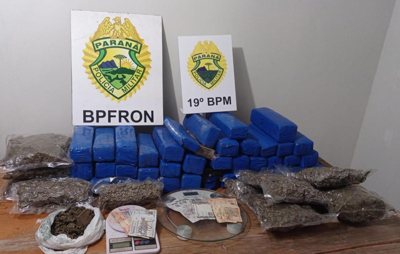 Polícia apreende veículo carregado com maconha em Entre Rios do Oeste