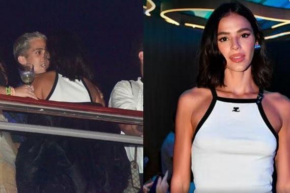 Bruna Marquezine e João Guilherme são flagrados aos beijos em show