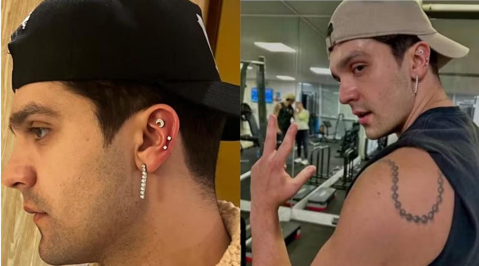 Luan Santana coloca piercing luxuoso de R$ 7 mil