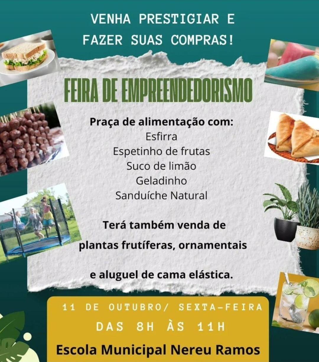 Feira do empreendedorismo acontece nesta sexta (11), na Escola Municipal Nereu Ramos, de Santa Helena