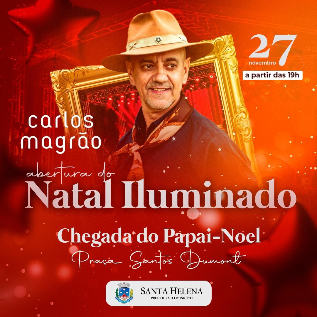 Abertura do Natal Iluminado será na próxima quarta (27) em Santa Helena