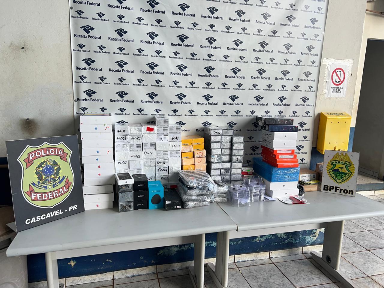 Ação do BPFRON e PF resulta na prisão de uma pessoa e apreensão de eletrônicos