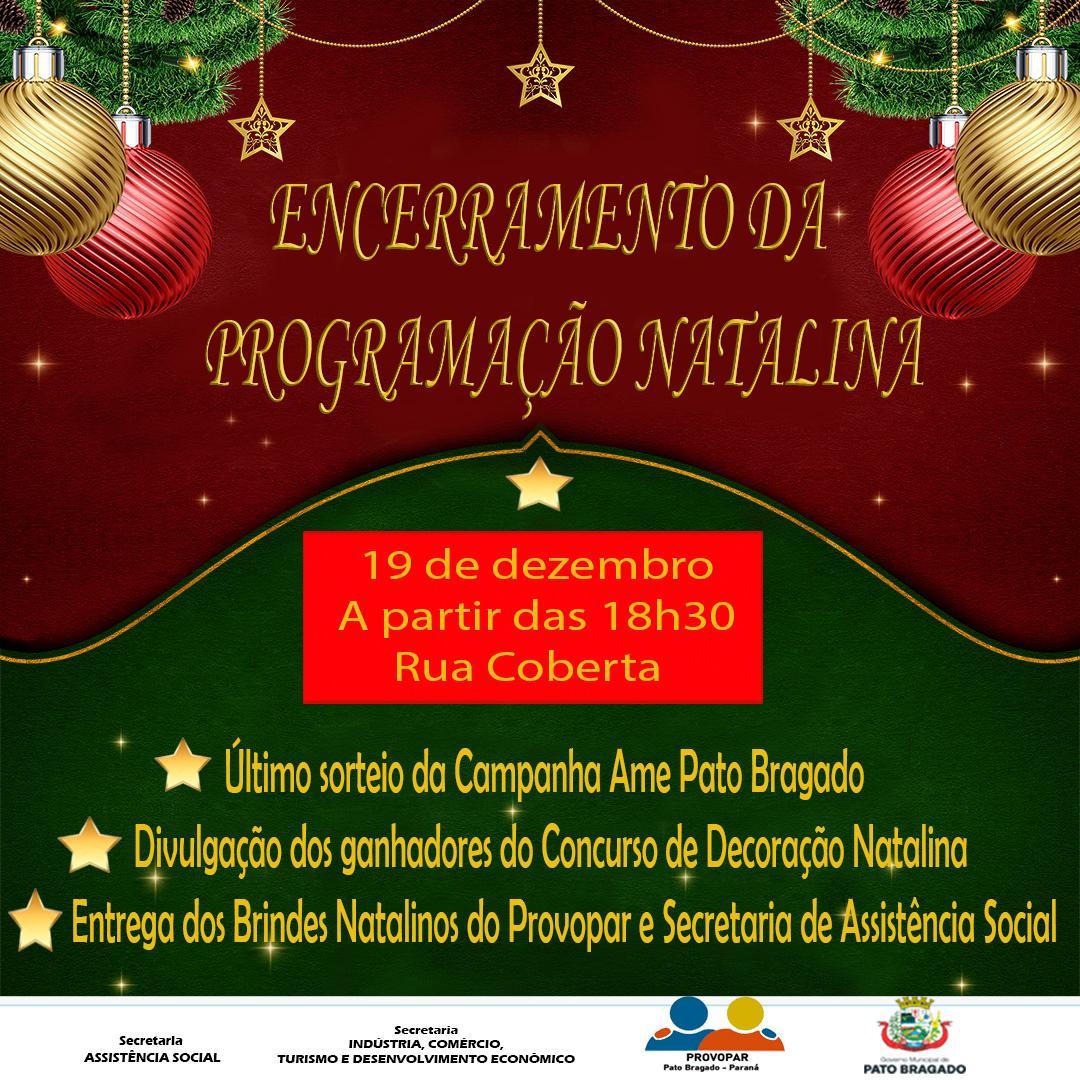 Pato Bragado encerra programação natalina na quinta-feira (18)