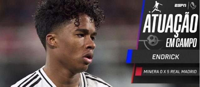 Endrick bate meta em goleada do Real Madrid e garante prêmio em dinheiro ao Palmeiras