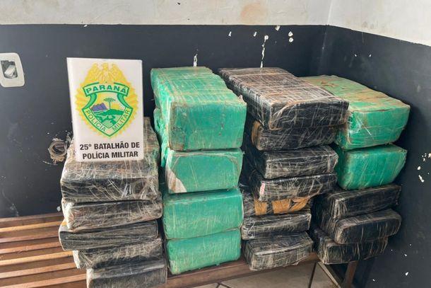 Mais de 200 kg de maconha são encontrados em meio a lavoura de soja