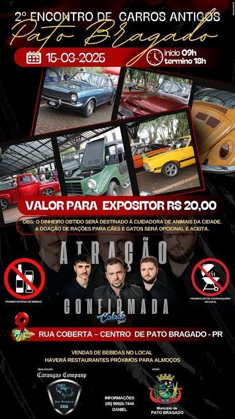 2º Encontro de Carros Antigos é atração confirmada na 35ª Festa Nacional do Cupim Assado de Pato Bragado