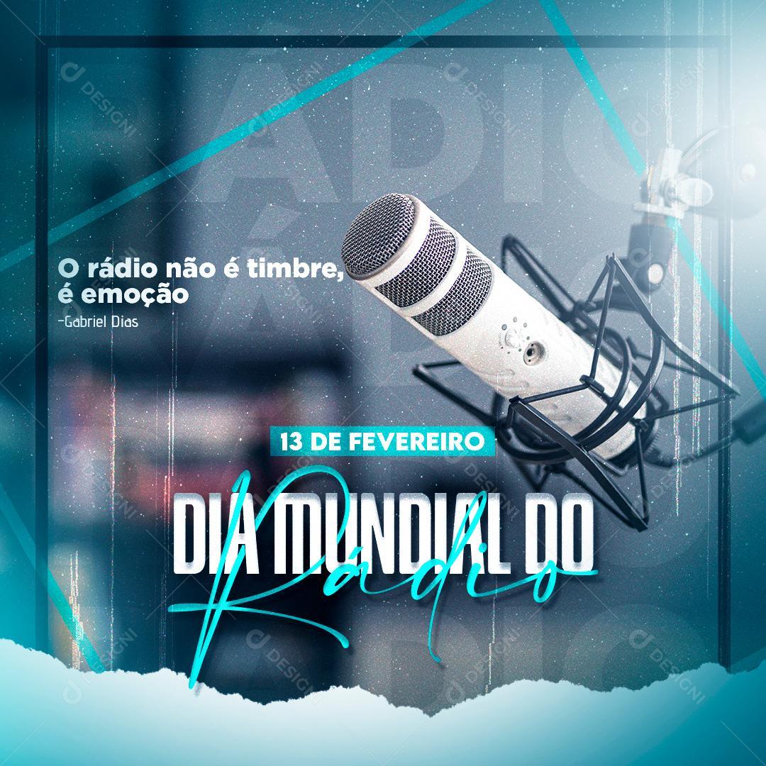 Bom dia! Feliz 13 de fevereiro! Dia Mundial do Rádio