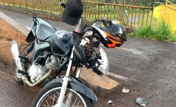 Motociclista perde dente em acidente de trânsito