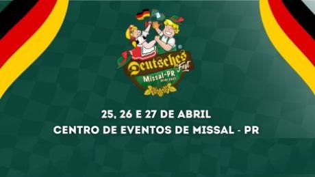 Ruas serão fechadas em Missal nesta sexta (25), para desfile da Deutsches Fest