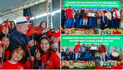 Lula oficializa criação de assentamento para 450 famílias no Paraná