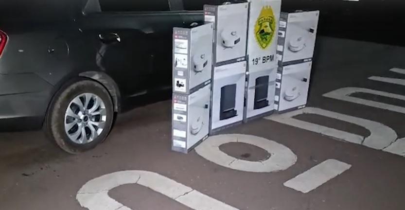 Polícia apreende carga de robôs aspiradores contrabandeados