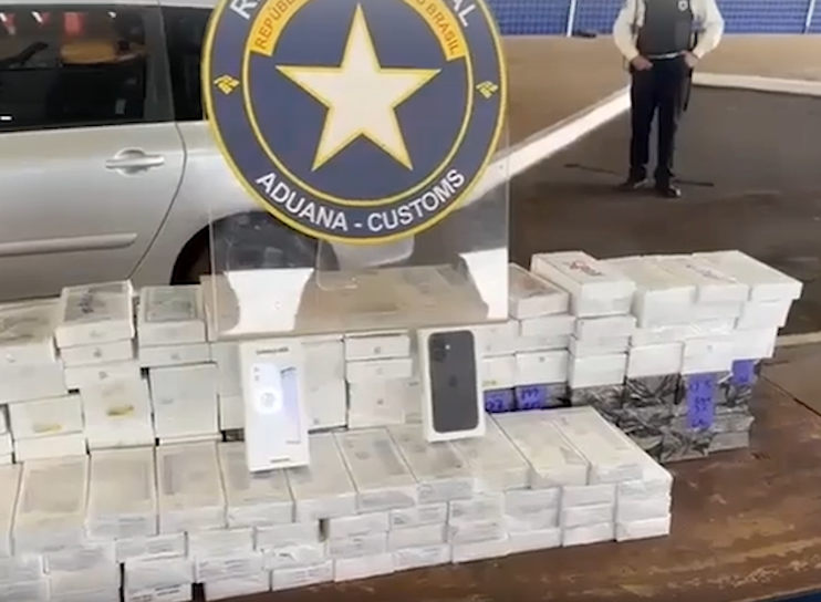 Quase 200 celulares são apreendidos na Ponte Internacional da Amizade