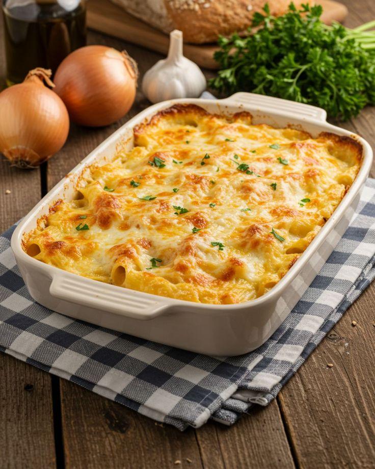 RECEITA DO DIA: Macarrão de forno cremoso