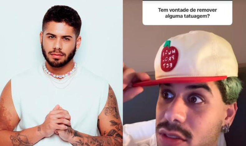Zé Felipe diz se pretende remover tatuagens em homenagem a Virginia e à sogra