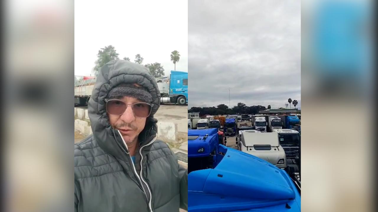 Caminhoneiro da região enfrenta frio extremo a 4,2 mil metros de altitude em montanha no Chile