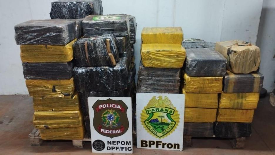 Polícia intercepta mais de uma tonelada de maconha em porto clandestino em Santa Helena