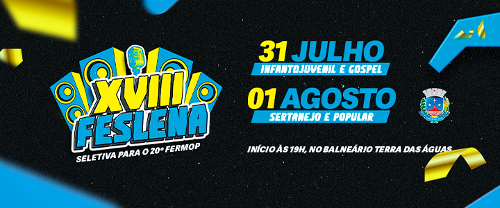 XVIII Feslena começa nesta quinta-feira com música e talentos locais