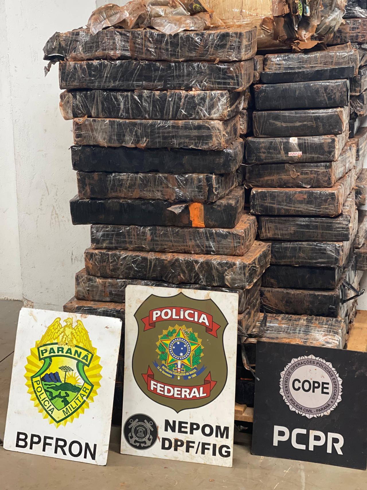 Mais de uma tonelada de maconha é apreendida em Santa Helena