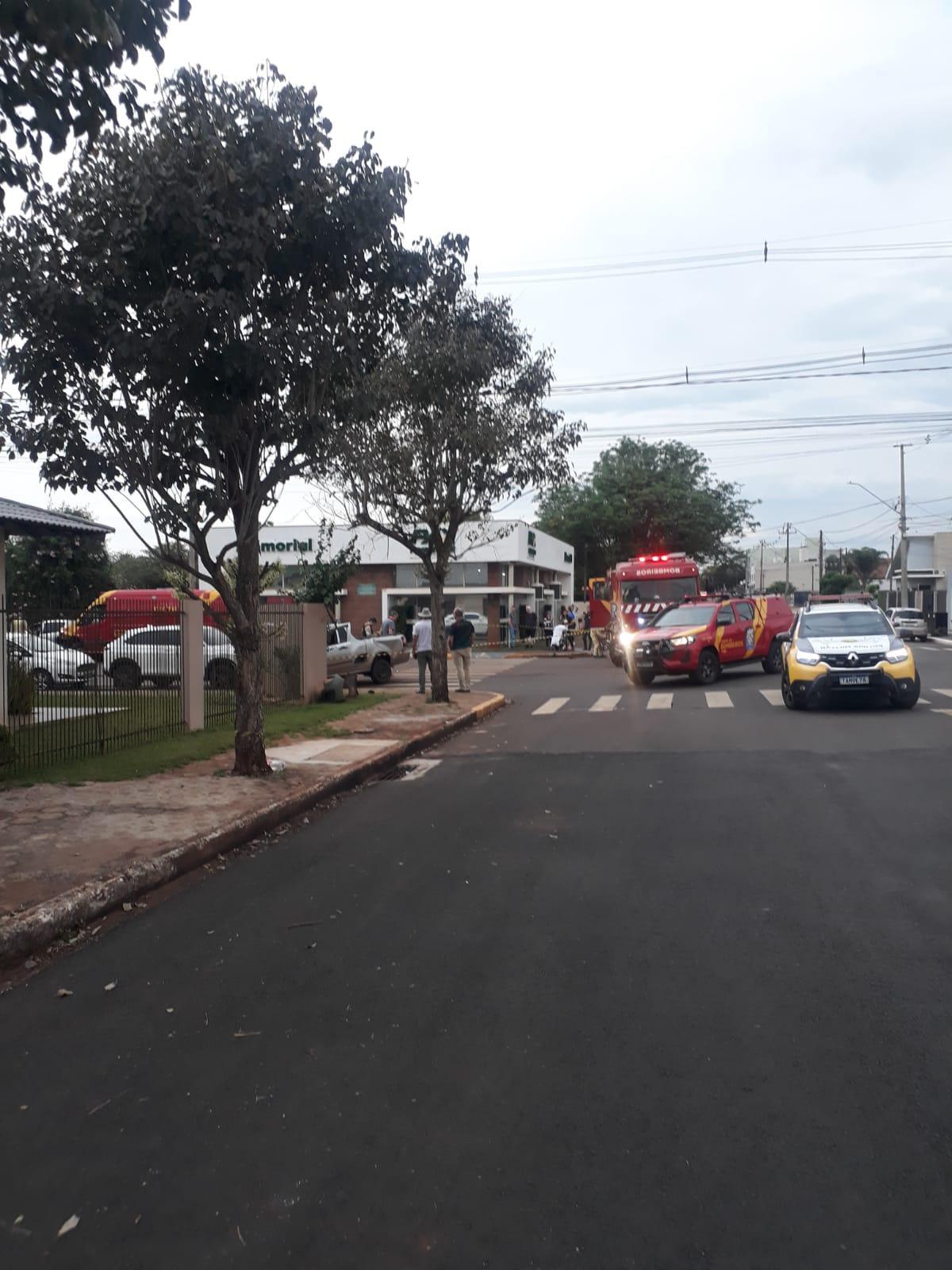 Acidente envolve ambulância do Corpo de Bombeiros e mais cinco veículos em Marechal Rondon