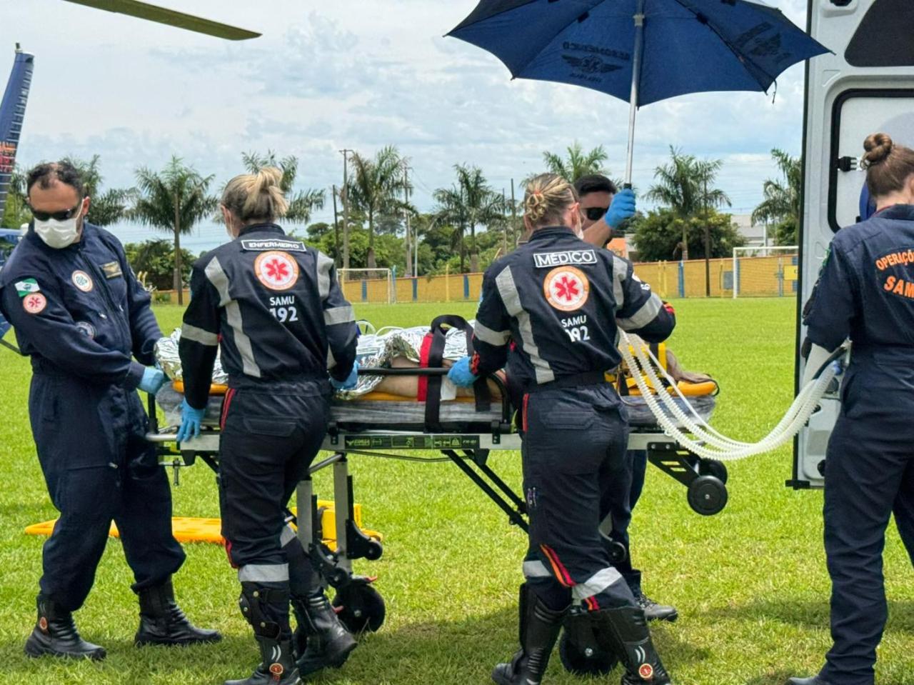 Idosa vítima de atropelamento no centro de Santa Helena é transferida em estado grave