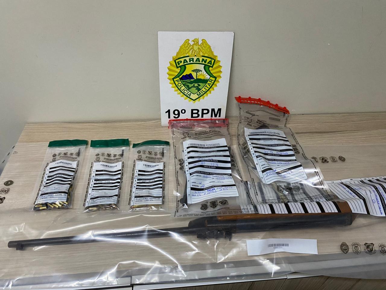 PM apreende armas e munições em Santa Helena após denúncia de violência doméstica