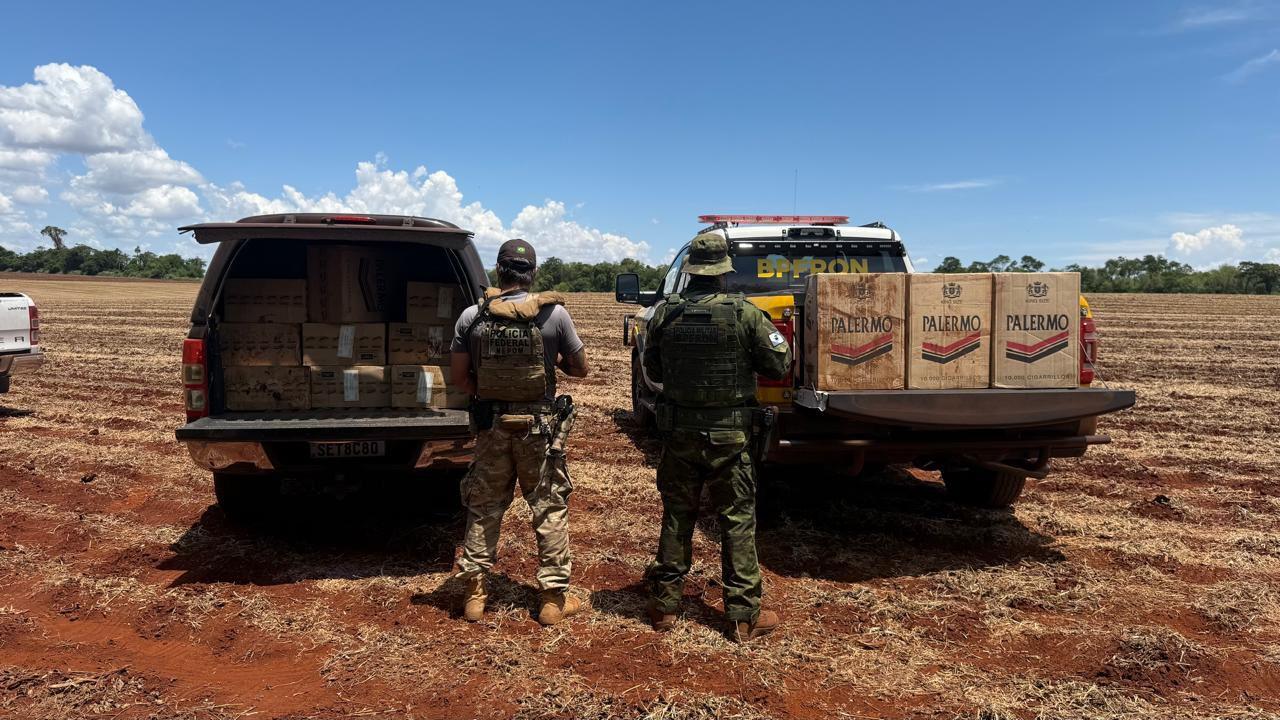 Operação apreende cigarros contrabandeados no interior de Santa Helena