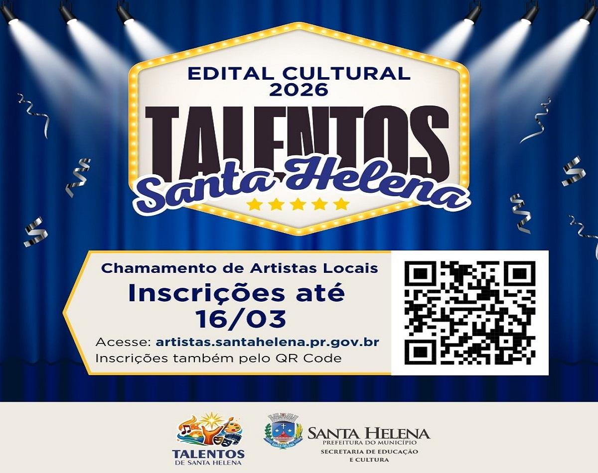 Programa Talentos de Santa Helena fortalece cultura local com novo edital
