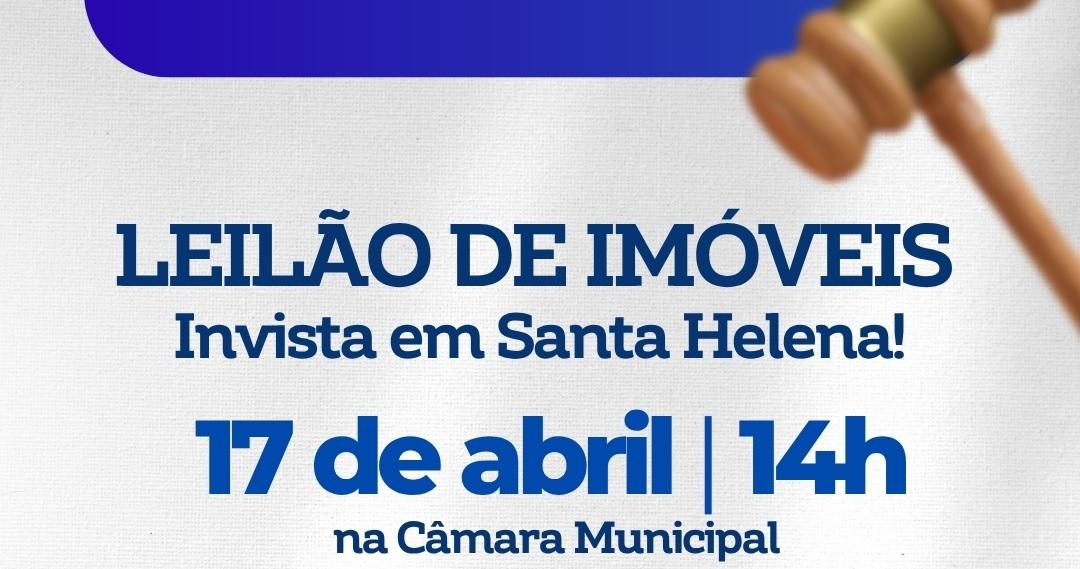 Santa Helena promove leilão presencial de lotes urbanos
