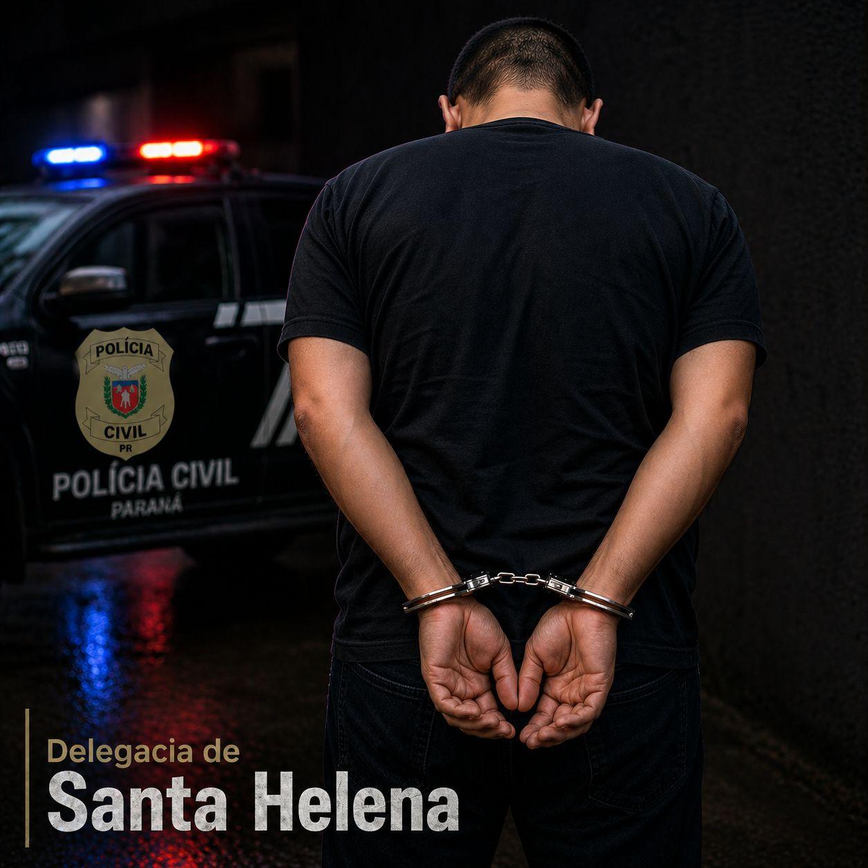 Polícia Civil cumpre mandado e prende homem condenado por furto em Santa Helena