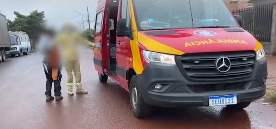 Briga entre pai e filho termina com rapaz ferido