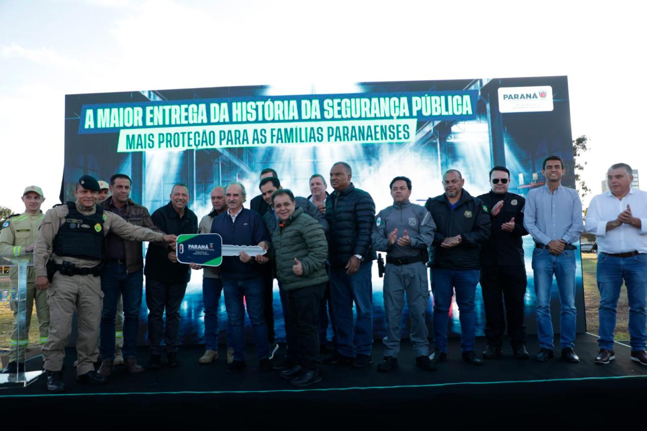 Estado reforça segurança pública da região Oeste com entrega de 49 viaturas novas
