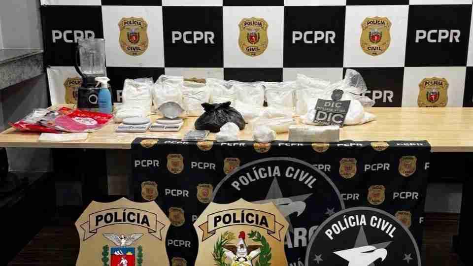 Operação encontra laboratório de cocaína e apreende 20 quilos da droga