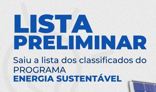 Santa Helena divulga classificação preliminar do Programa Energia Sustentável